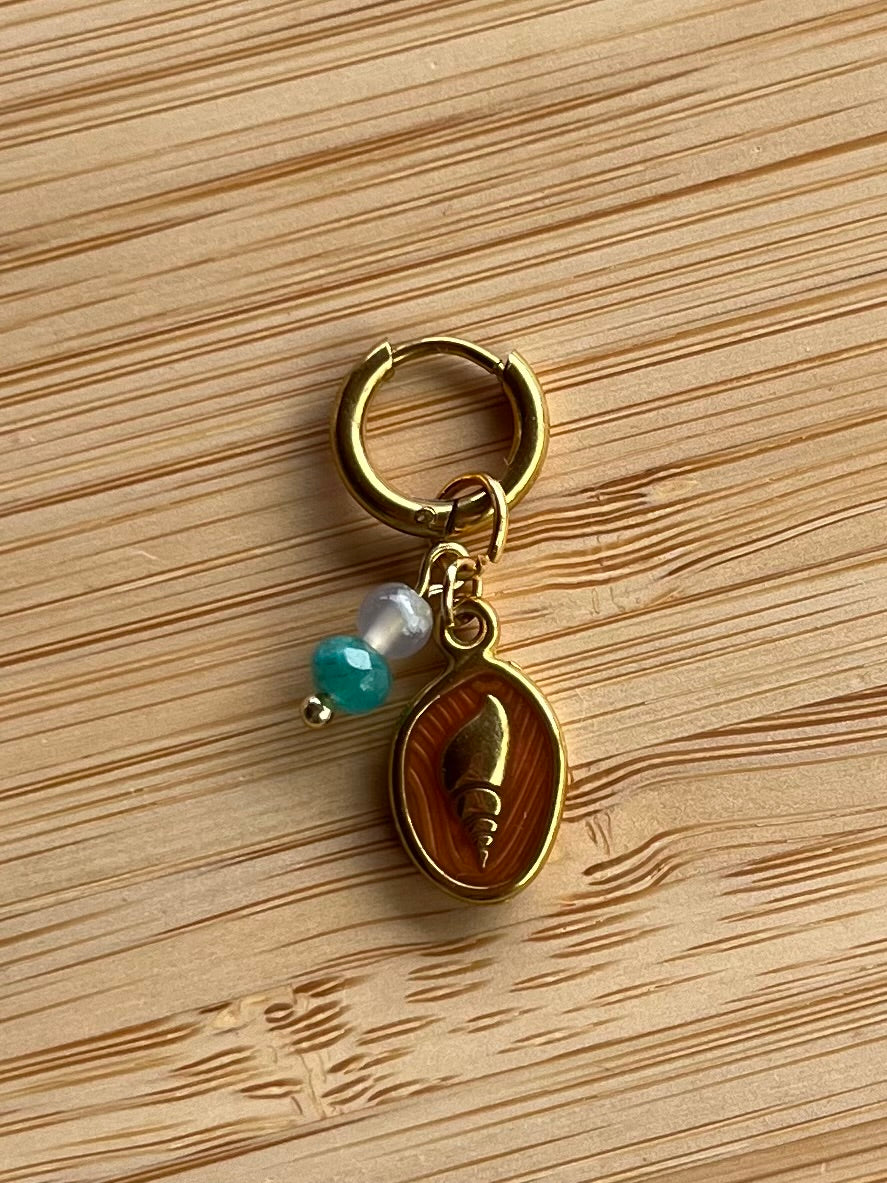 Seashell Gem Oorbel Klein