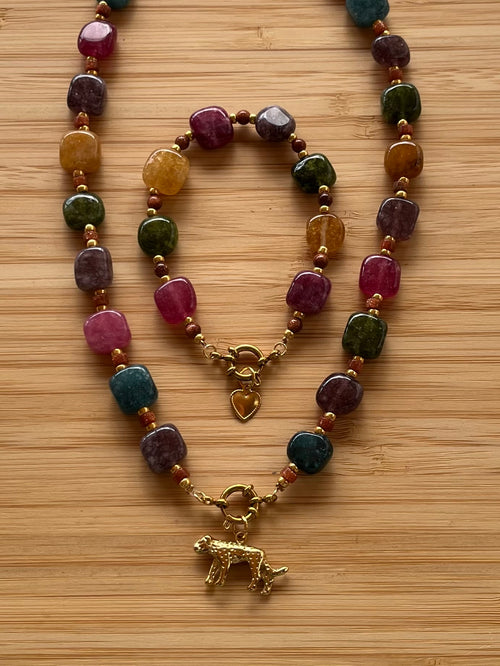 Colorful Leopard Armband