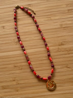 Pink Smiley Ketting