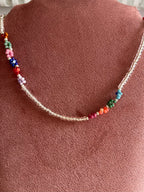 Kralenketting Goudkleurig of Zilverkleurig met Bloemen