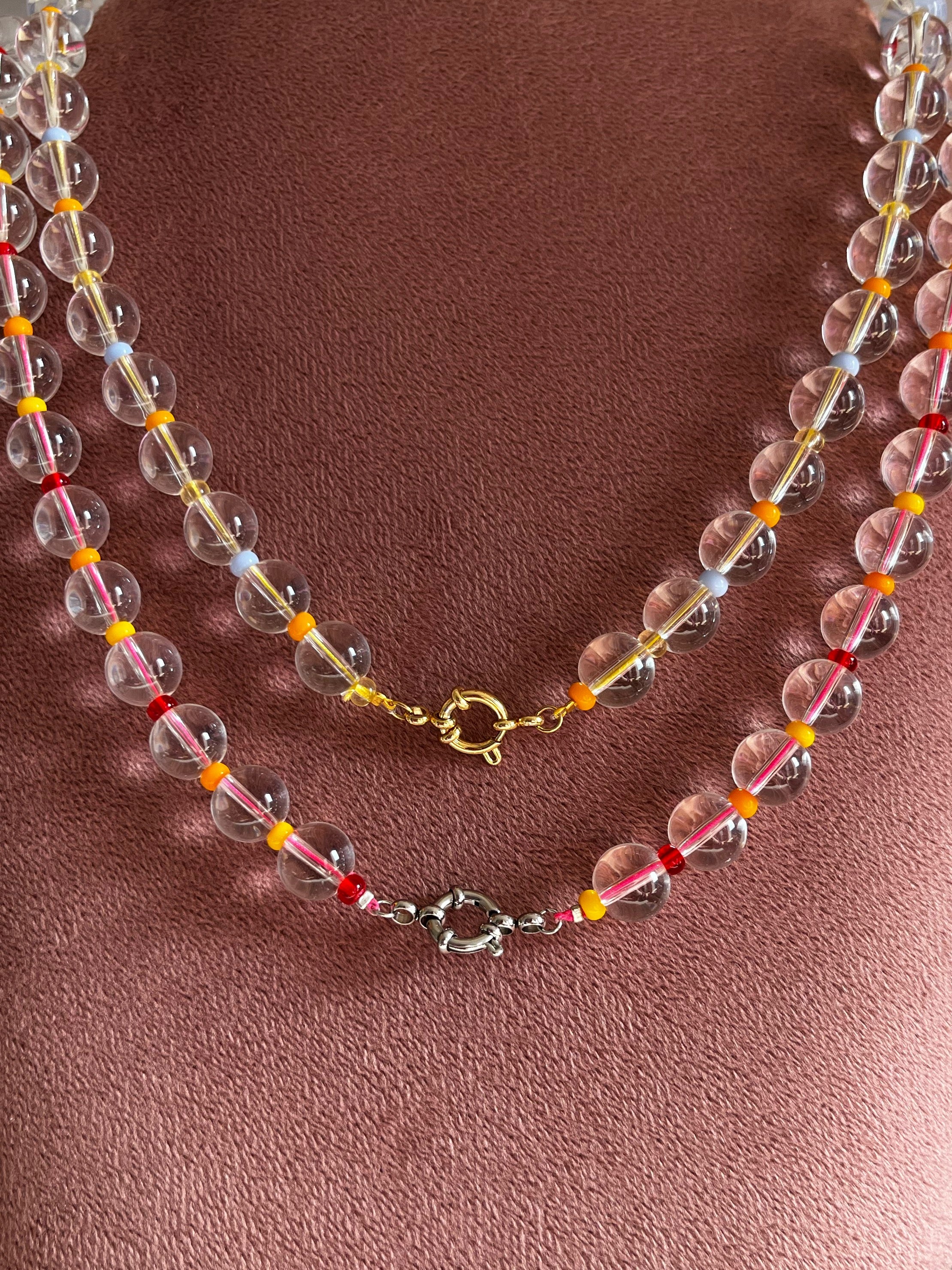 Kralenketting Bubbel Glaskraal