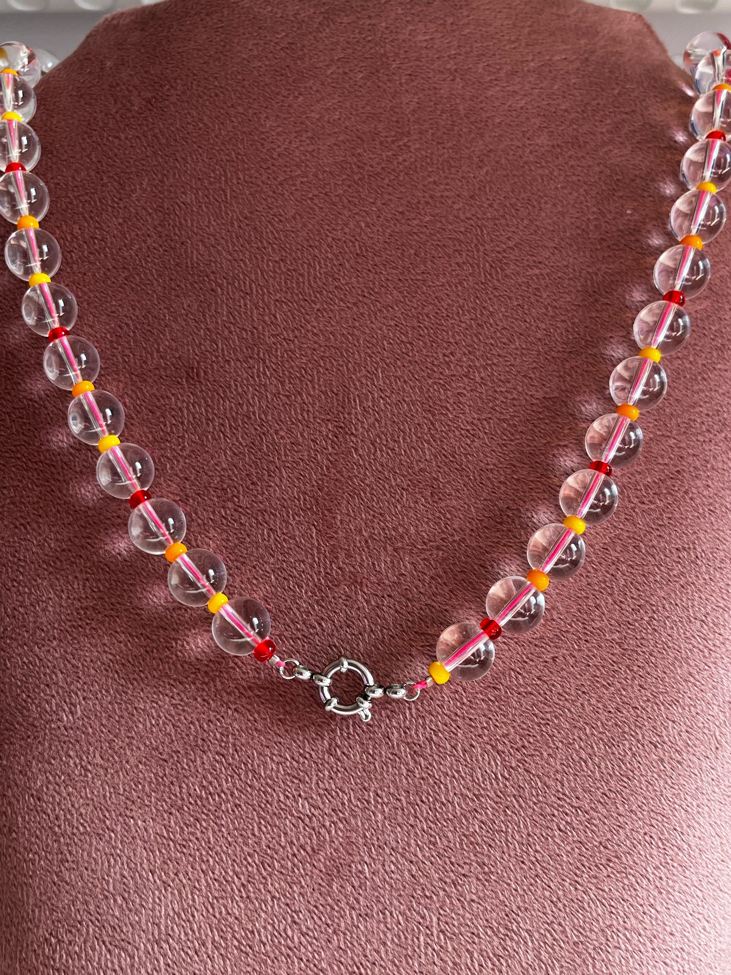 Kralenketting Bubbel Glaskraal