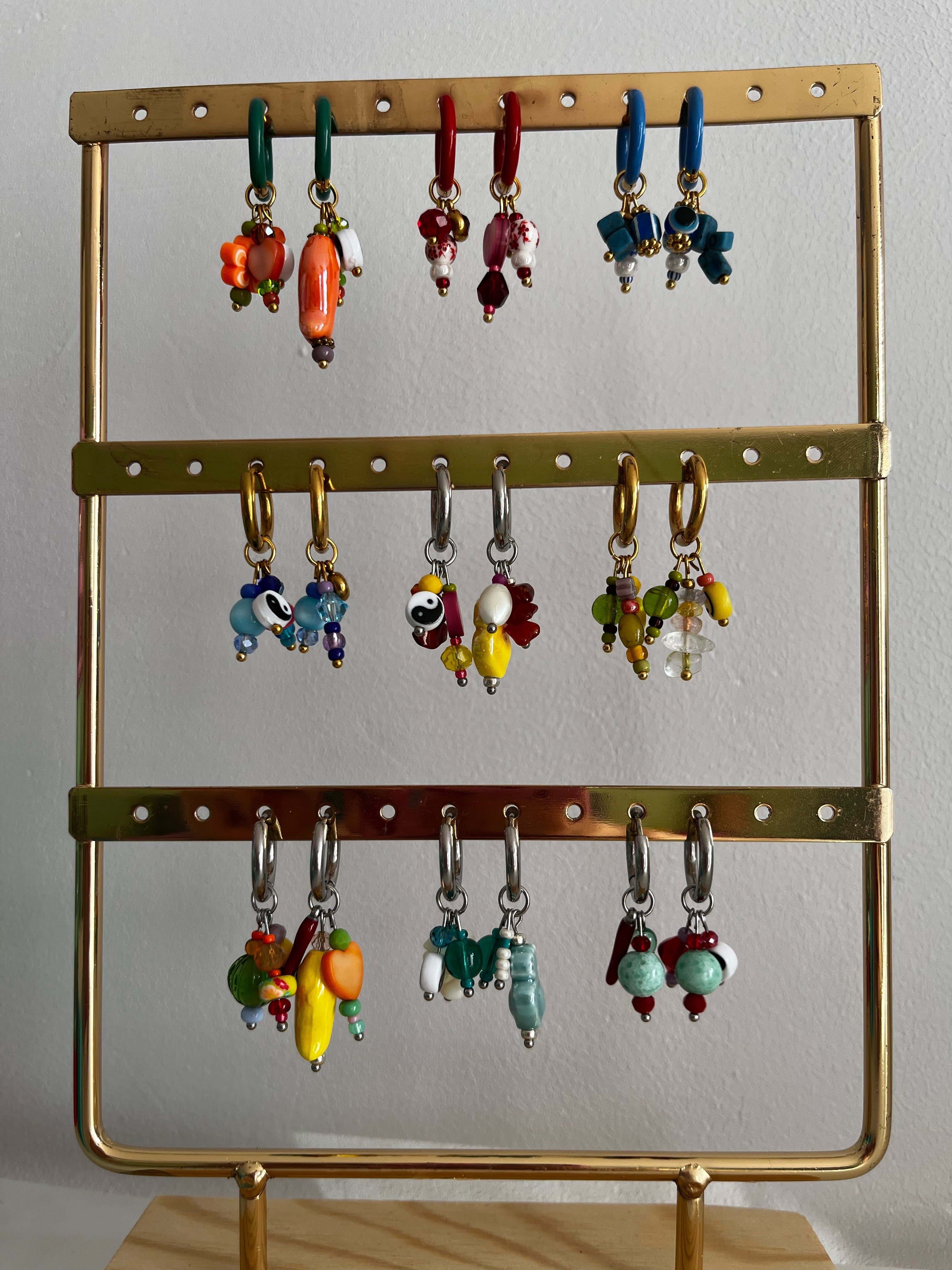 Bedel oorbellen stainless steel